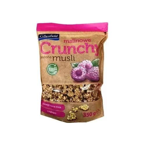 Кранчі (хрусткі мюслі) Crunchy Crownfield з малиною 350 г