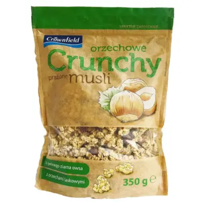 Кранчі (хрусткі мюслі) Crunchy Crownfield з горіхами 350 г