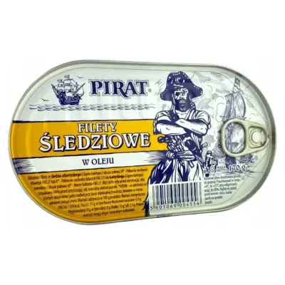 Філе оселедця в олії Pirat Filety śledziowe w oleju 170г Польща