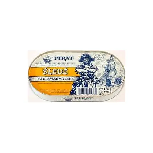Селед по Гданськи в олії Pirat Sledz po Gdansku w oleju 170 г Польща