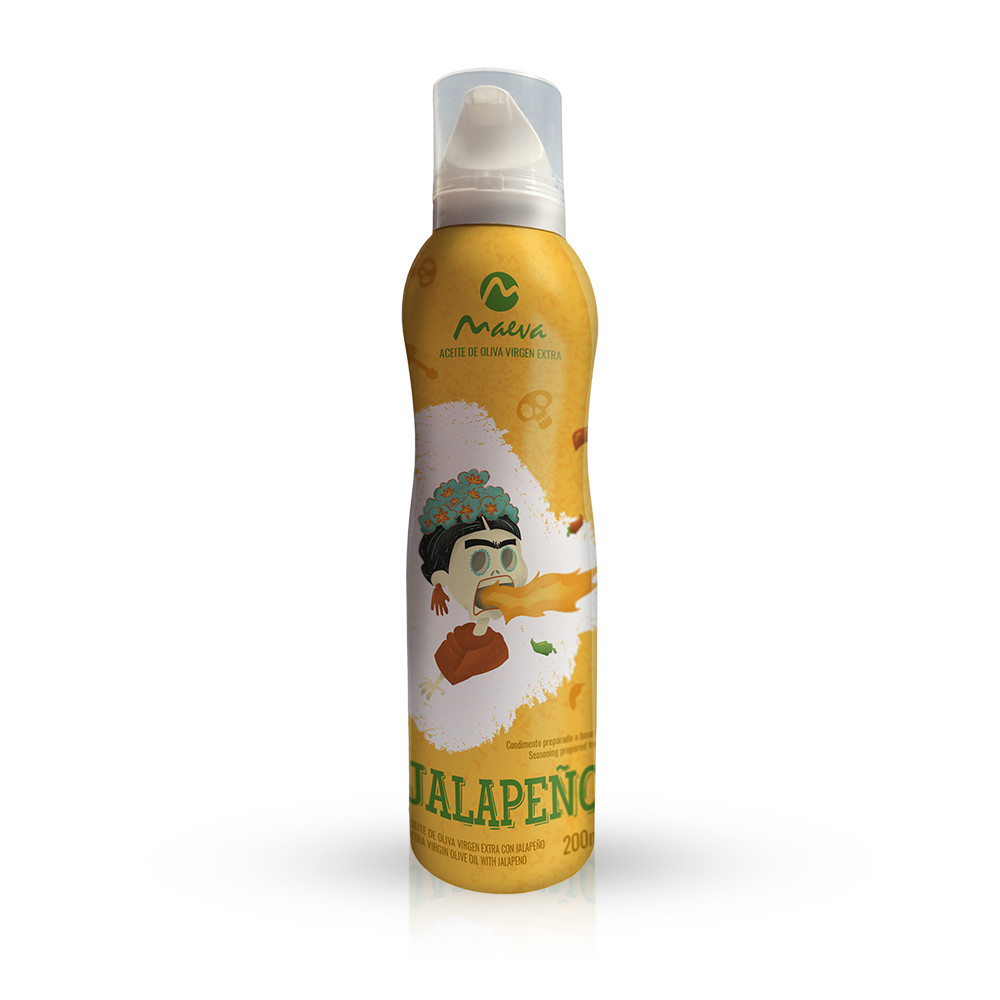 Олія оливкова в спреї перець Халапеньйо Maeva Aceite de Olive Virgen Extra Jalapeño Іспанія 200мл