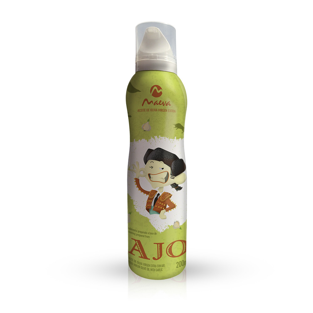 Олія оливкова в спреї Часниковий Maeva Aceite de Olive Virgen Extra AJO Іспанія 200мл