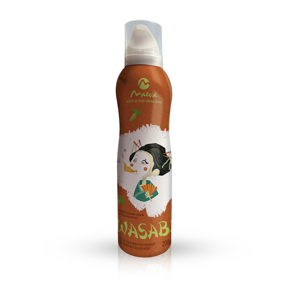 Олія оливкова в спреї Васабі Maeva Aceite de Olive Virgen Extra Wasabi Іспанія 200мл