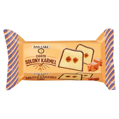 Кекс (торт) бісквітний з начинкою Солона карамель Dan Cake Siasto Solony Karamel 400г Польща