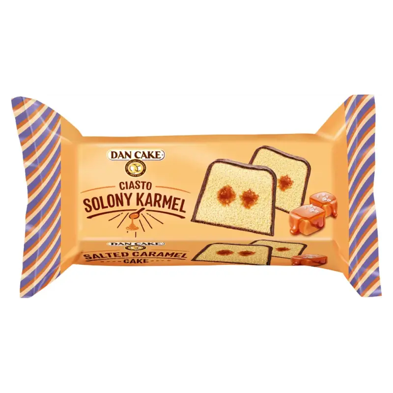 Кекс (торт) бісквітний з начинкою Солона карамель Dan Cake Siasto Solony Karamel 400г Польща