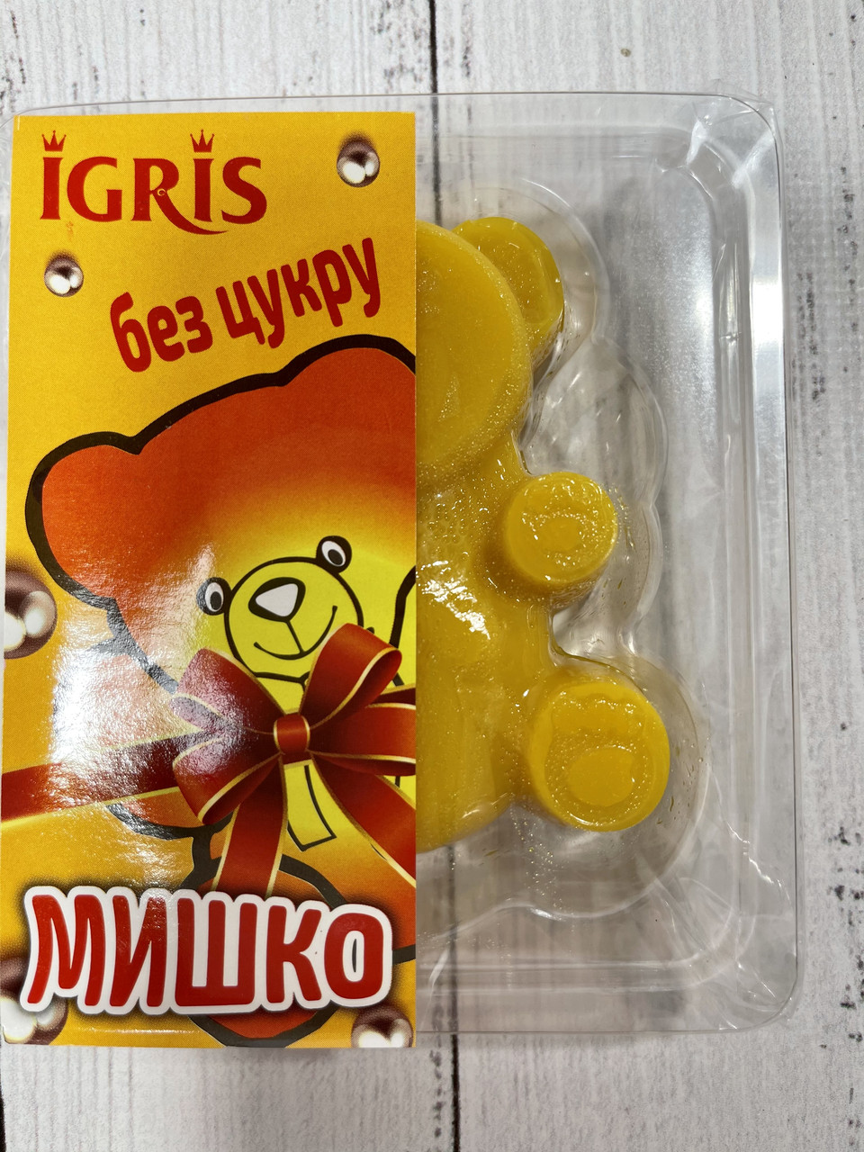 Мармелад БЕЗ САХАРА зі смаком Дині "Мішко" IGRIS 100г