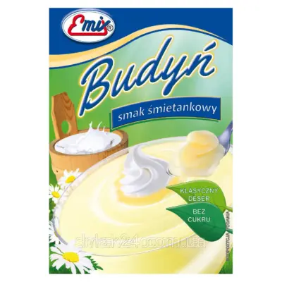 Пудинг зі зливним смаком БЕЗ САХАРА Emix Budyn Польща 40г