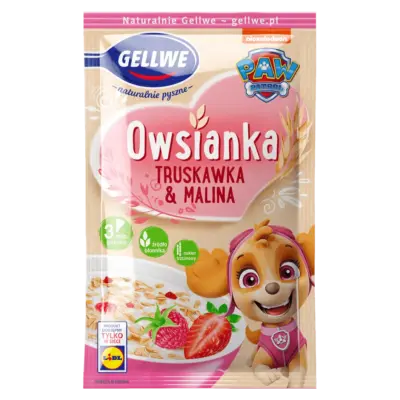 Вівсянка Полунично-Малинова PAW PATROL Gellwe Owsianka 42 г Польща