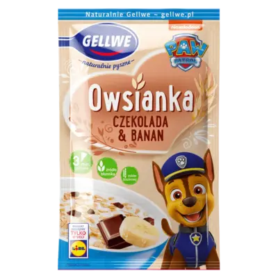Вівсянка Шоколадно-Бананова PAW PATROL Gellwe Owsianka 45 г Польща
