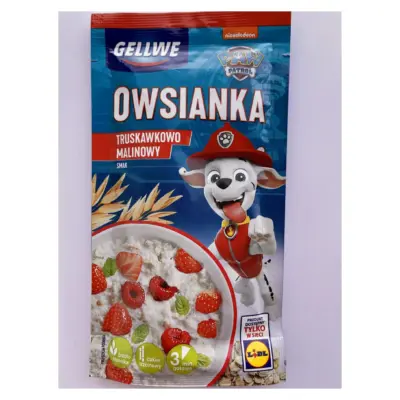 Вівсянка Полунично-Малинова PAW PATROL Gellwe Owsianka 42 г Польща