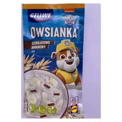 Вівсянка Шоколадно-Бананова PAW PATROL Gellwe Owsianka 45 г Польща