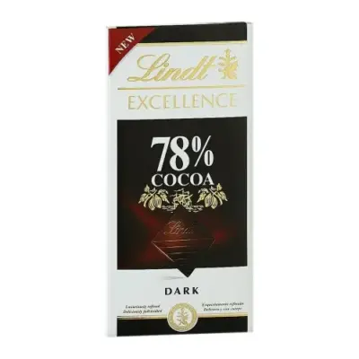 Шоколад чорний 78% какао Lindt Excellence 100г Швейцарія