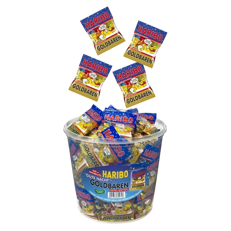 Желейні цукерки Золоті мінімішки Haribo Goldbaren (фруктовий мікс) 10 г Німеччина