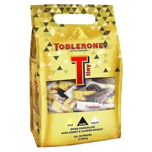 Швейцарський шоколад МІКС з медом і мигдалевою нугою Tobleron Tiny 744 г Швейцарія