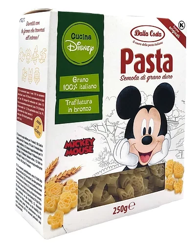 Макарони БЕЗ ЯЄЦЬ "Міккі Маус" Dalla Costa Mickey Mouse Італія, 250г