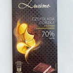 Шоколад чорний Luximo Premium з апельсином 70% какао Польща 100 г.