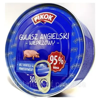 Гуляш свинячий Pikok Gulasz Angielski Wieprzowy 300г Польща