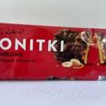 Печиво в білому шоколаді з карамеллю і арахісом Bonitki Karmelowe z orzeszkami 140г Польща