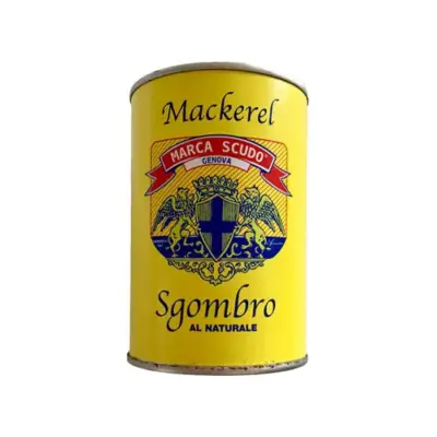 Макриль у власному соку Marca Scudo Mackerel al Naturale 425 г Італія