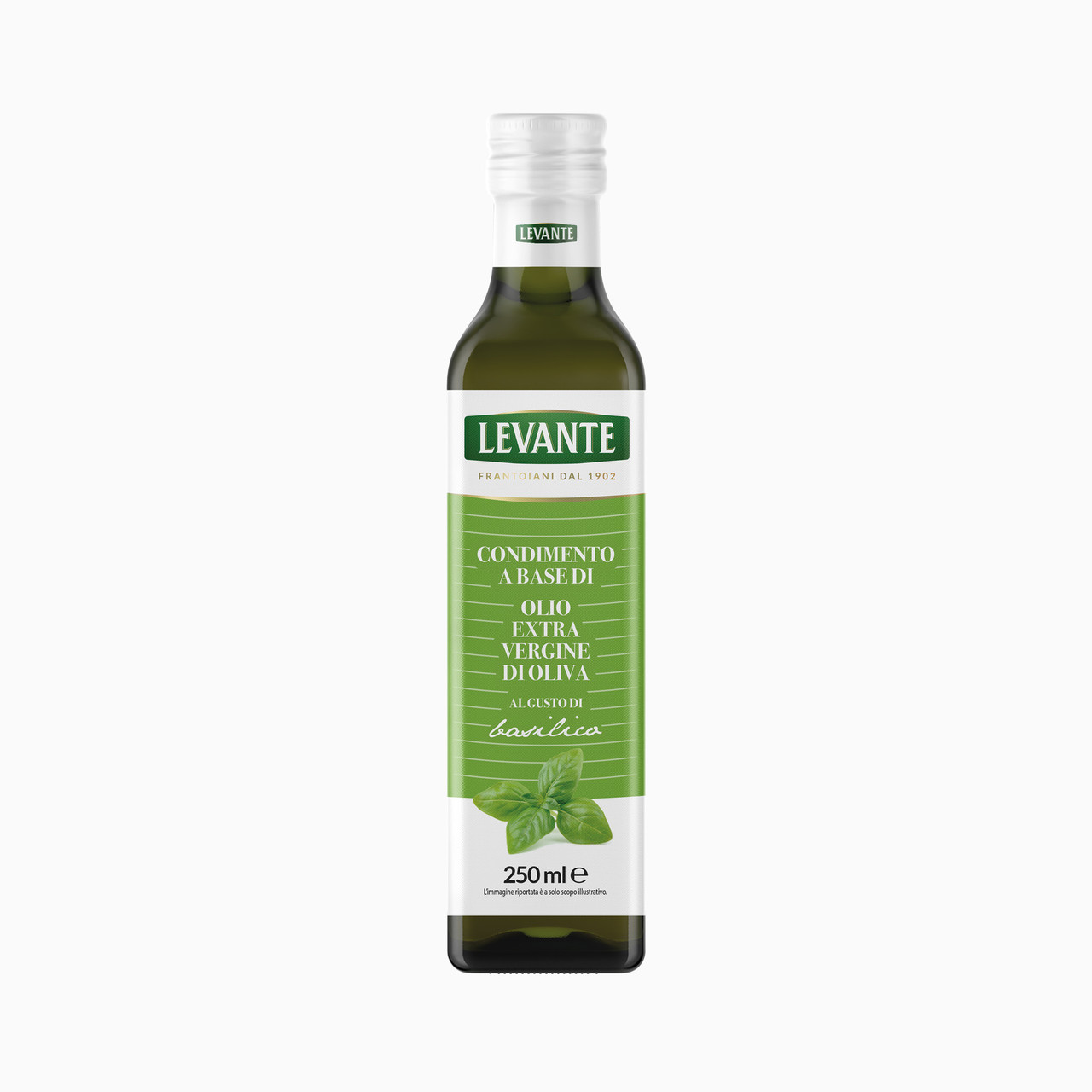 Оливкова олія з базиліком LEVANTE Olio Extra Vergine basilico 250мл Італія