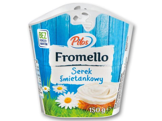 Сир-крем сирний БЕЗ КОНСЕРВАНТІВ (сирне намазка) сміттєвий Pilos Fromello Польща 150 г