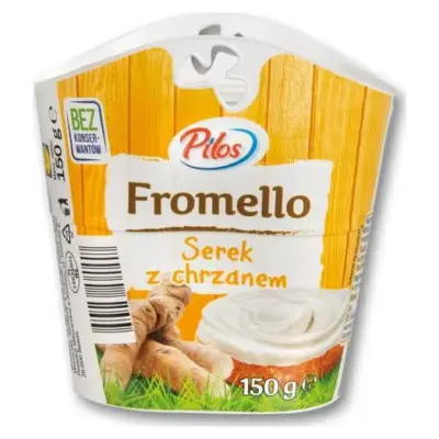 Сир-крем сирний БЕЗ КОНСЕРВАНТІВ (сирне намазка) з хроном Pilos Fromello Польща 150 г