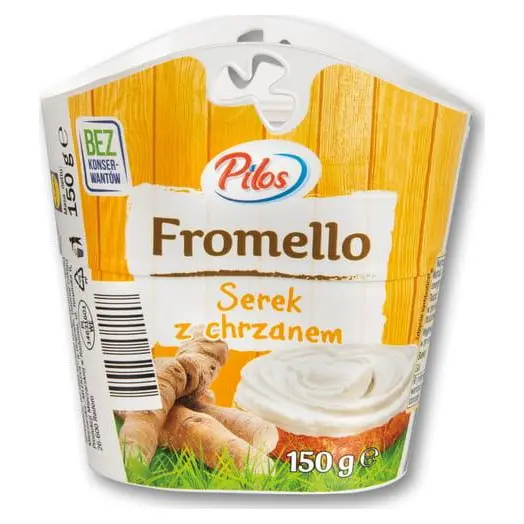 Сир-крем сирний БЕЗ КОНСЕРВАНТІВ (сирне намазка) з хроном Pilos Fromello Польща 150 г