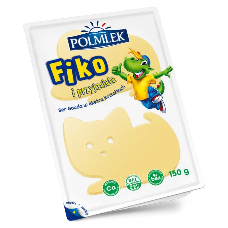 Сир дитячий БЕЗ КОНСЕРВАНІВ Fiko i przyjaciele (Фіко та друзі) Gouda Польща 150г