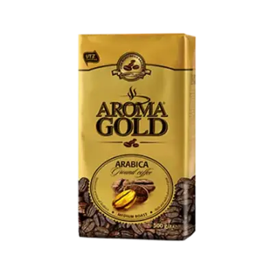Кава мелена Aroma Gold (Кава Золотий) 100% арабіка Німеччина 500г
