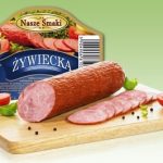 Ковбаса зі свинини (Ветчинно-рублена) Живецька Zywiecka Kielbasa Wedlin 600 г Польща