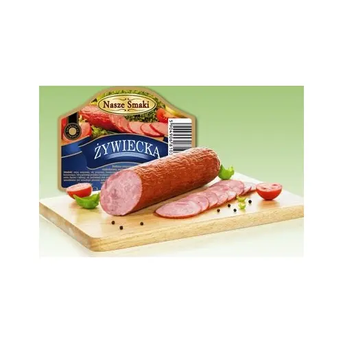 Ковбаса зі свинини (Ветчинно-рублена) Живецька Zywiecka Kielbasa Wedlin 600 г Польща