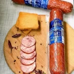 Ковбаса зі свинини (Ветчинно-рублена) Живецька Zywiecka Kielbasa Wedlin 600 г Польща
