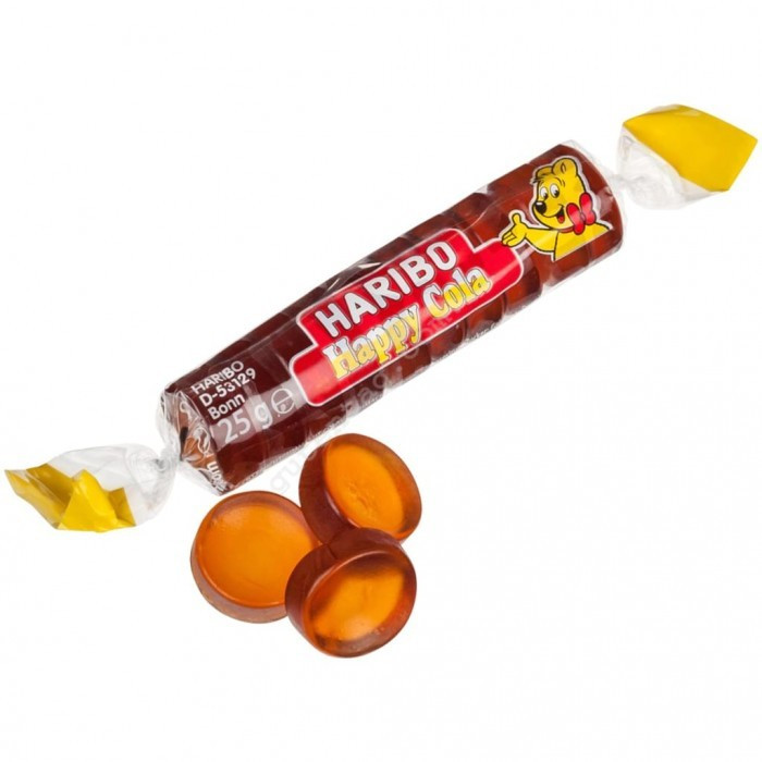 Желейні цукерки зі смаком КОЛА Haribo Roulette COLA Німеччина 25г