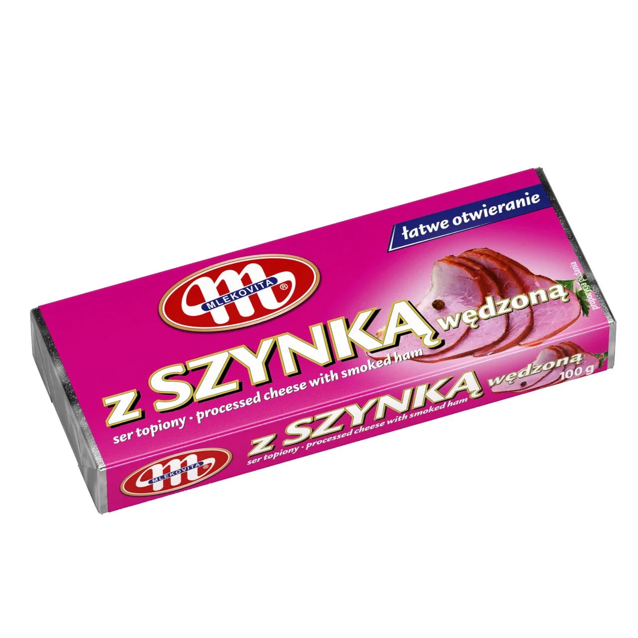 Сир плавлений із шампіньйонами Mlekovita z Szynka 100 г Польща