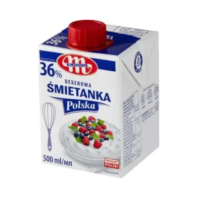 Вершки (Десертний крем) 36% Mlekovita Deserowa smietanka 500 мл Польща