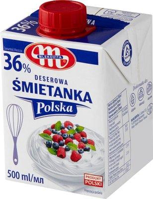 Вершки (Десертний крем) 36% Mlekovita Deserowa smietanka 500 мл Польща