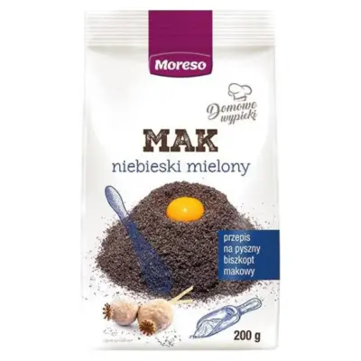 Мак блакитний мелений Moreso Mak niebieski mielony 200 г Польща