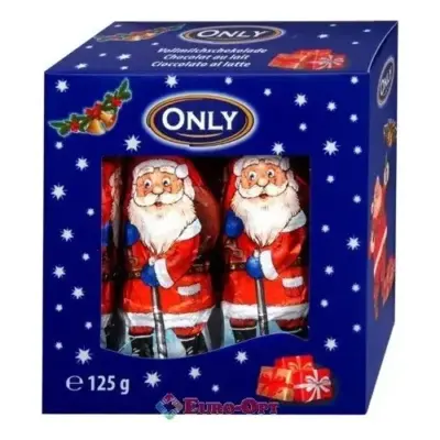 Шоколадні Санта-Клауси Only Santa Clauses (10 шт.х12,5 г) 125 г Австрія
