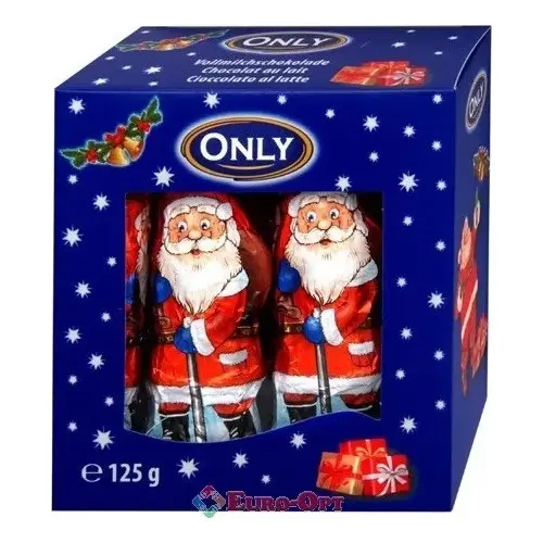 Шоколадні Санта-Клауси Only Santa Clauses (10 шт.х12,5 г) 125 г Австрія