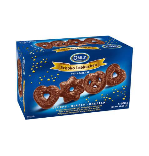 Імбирні пряники в молочному шоколаді Only Schoko Lebkuchen 500 г Австрія