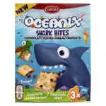 Шоколадне повітряне печиво з пластівців Oceanix Cuetara Shark Bites 150г Іспанія