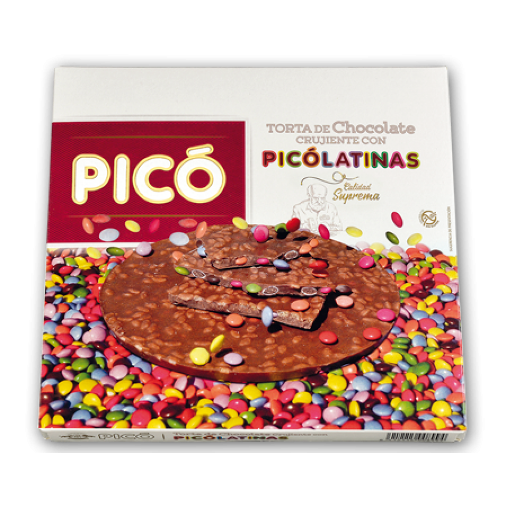 Торт (Туррон) шоколадни з ММДемсами БЕЗ ГЛЮТЕНА PICO Torta de Chocolate CRUJIENTE CON POCOLATINAS 150 г Іспанія