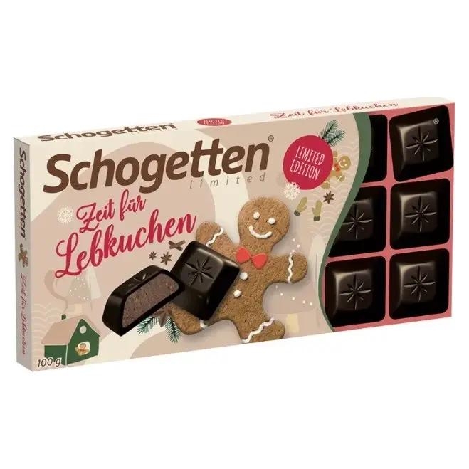 Шоколад чорний з Імбирним Пряником Schogetten Gingerbread Німеччина 100г