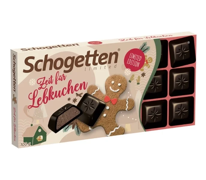 Шоколад чорний з Імбирним Пряником Schogetten Gingerbread Німеччина 100г