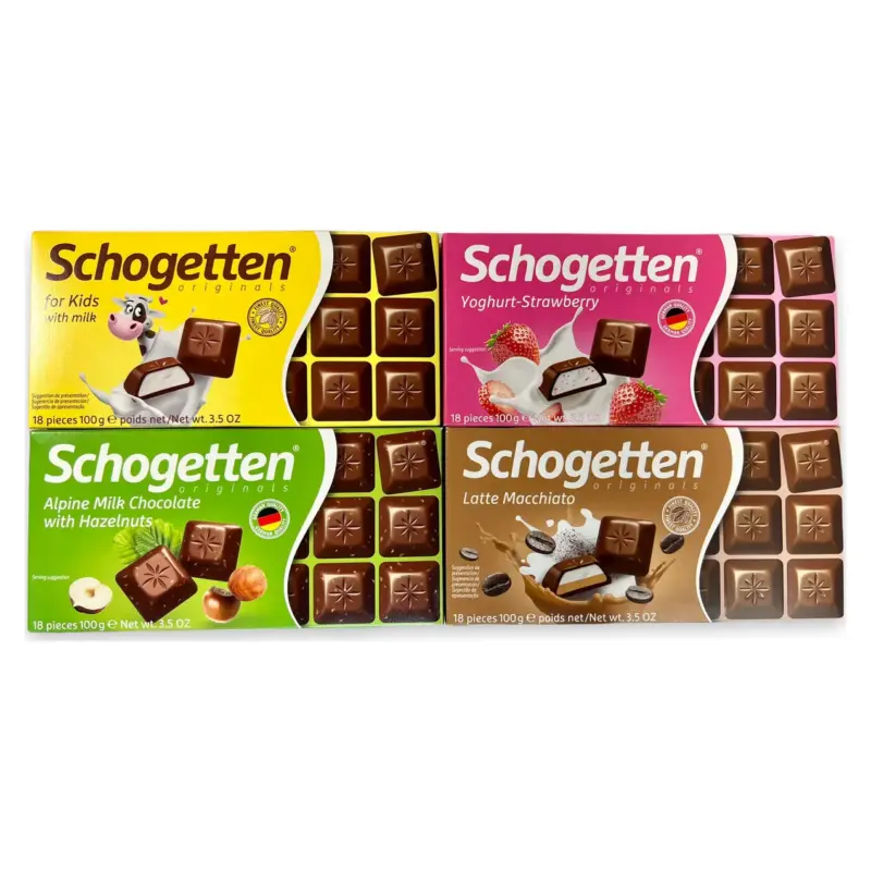 Шоколад Schogetten (Шогеттен) 4шт х100г Німеччина