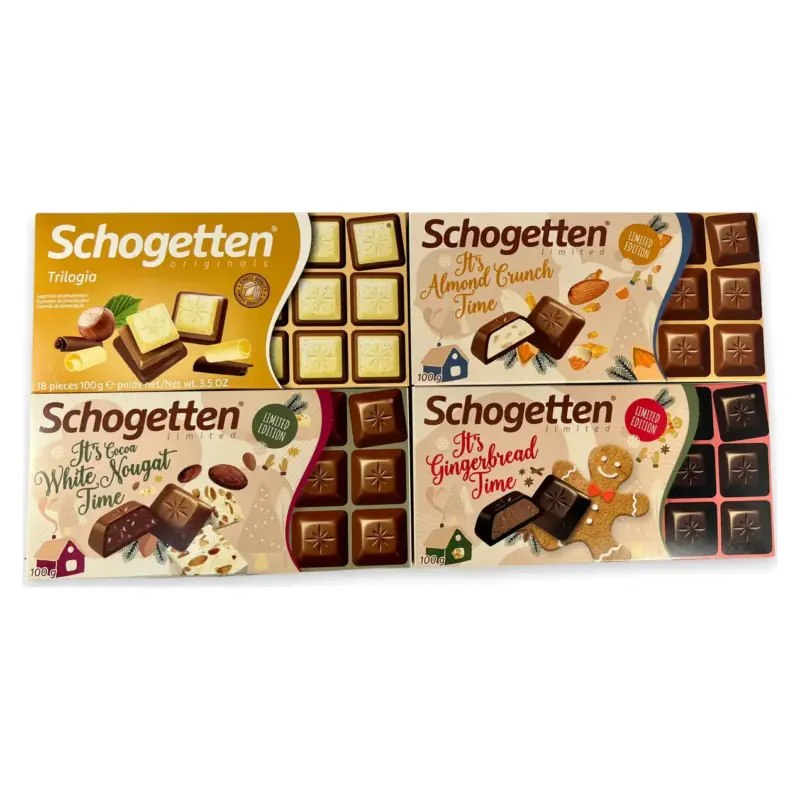 Шоколад Schogetten (Шогеттен) 4шт х100г Німеччина