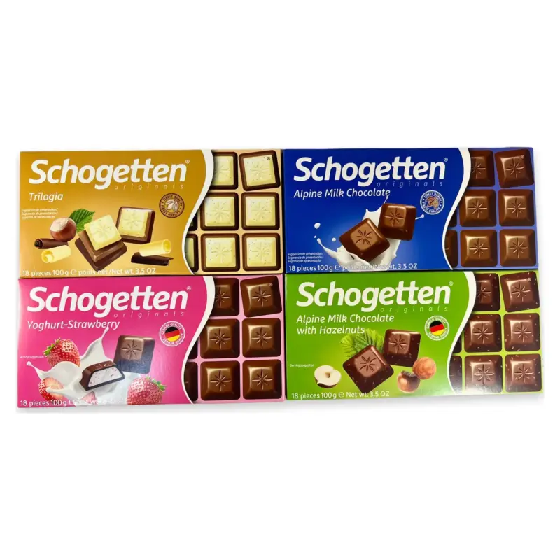 Шоколад Schogetten (Шогеттен) 4шт х100г Німеччина