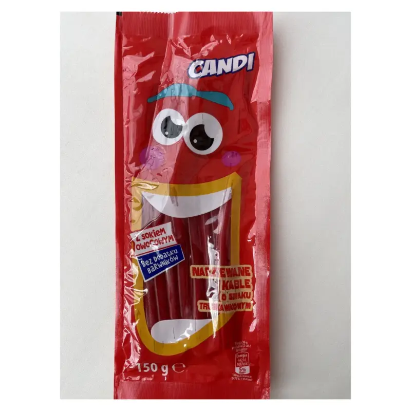 Желейні цукерки зі смаком Полуниці Candi Strawberry 150 г