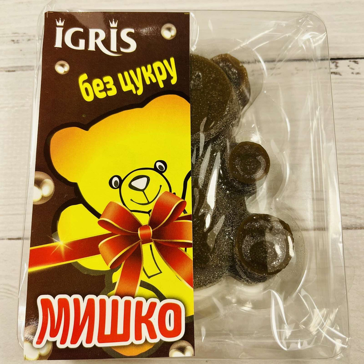Мармелад БЕЗ САХАРА зі смаком шоколаду "Ведмедик" IGRIS 100 г