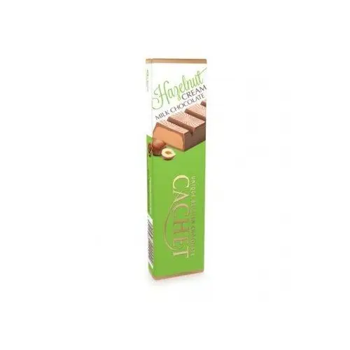 Шоколад молочний з кремом з лісового горіха Cachet Hazelnut 75г Бельгія